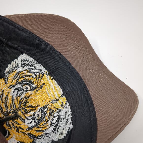 San Diego Zoo Tiger Snapback Trucker Hat Brown One Size Adjustable Mesh Back - Picture 8 of 9
